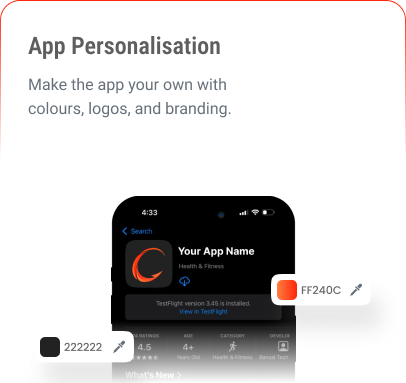 app personalisation