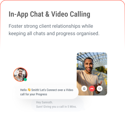 in app chat & video