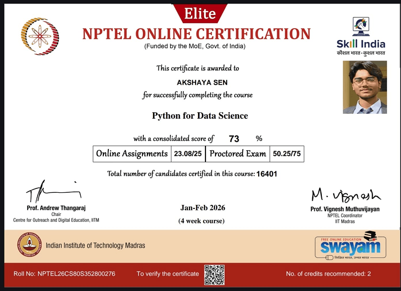 nptel certification akshaya sen 2
