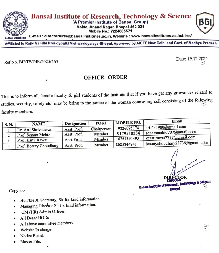 composition committee order